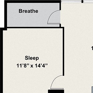 1 Bed 1 Bath Floor plan at 24 S Morgan Apartments, IL, 60607